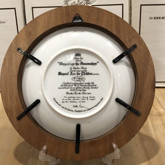 5-Walter Rane Collector series 1990-91 "Blessed Are The Children"Plates Numbered - Picture 14 of 15